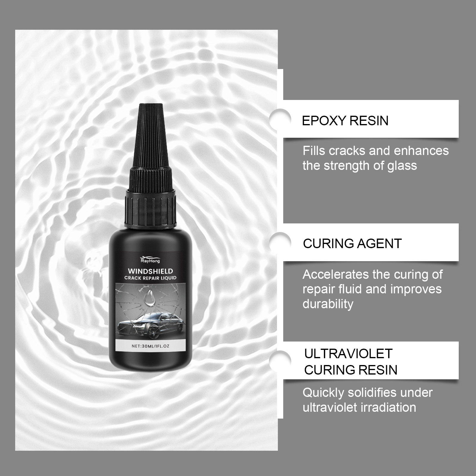 자동차 앞유리 수리 키트, 빠른 경화형 자동차 유리 복 - Liquid Uv Glue Kit 리뷰 및 가격