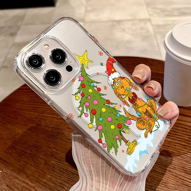 강아지 테마 크리스마스 파티 투명 폰 케이스 아이폰 1 - Apple Iphone 15 Pro Max 리뷰 및 가격
